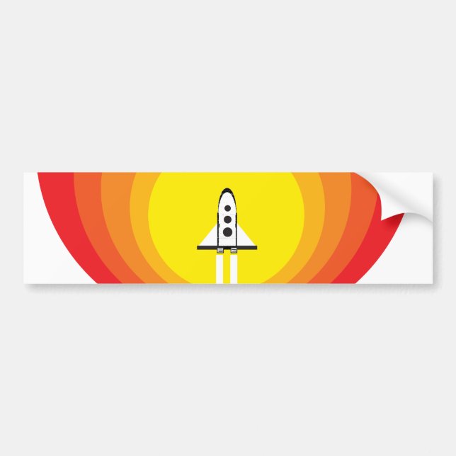 Adesivo Para Carro Navio de Rocket e a mancha solar (Frente)