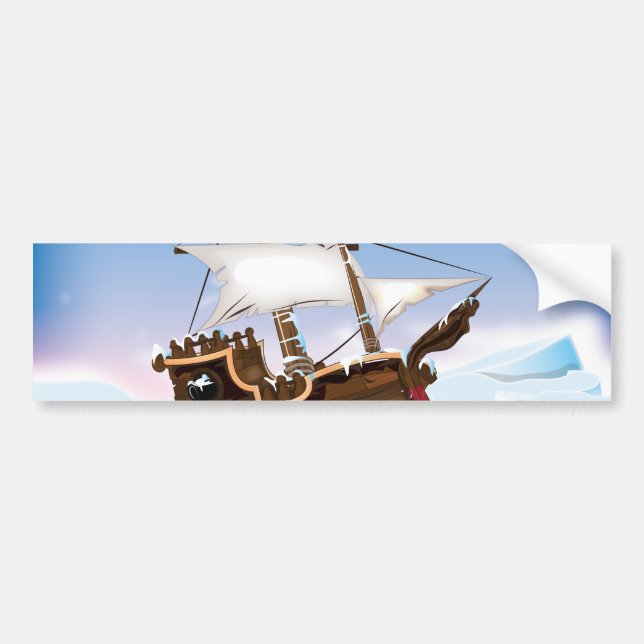 Adesivo Para Carro Navio Quebra-Gelo (Frente)