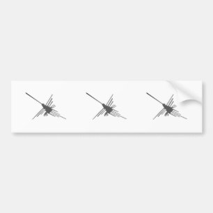 Adesivo Para Carro Nazca Lines Hummingbird Newsprint