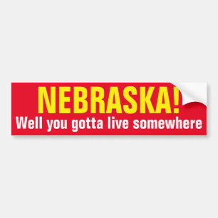 Adesivo Para Carro NEBRASKA! - Bom você conseguiu viver em algum