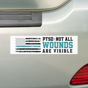 Adesivo Para Carro Nem todas as feridas são perceptíveis ao PTSD