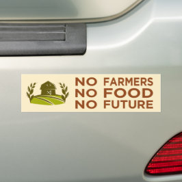 Adesivo Para Carro nenhum agricultor comida no futuro