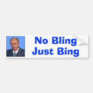 Adesivo Para Carro Nenhum Bling, apenas Bing