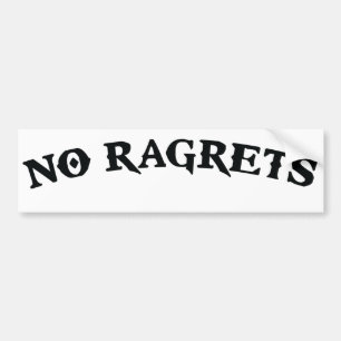 Adesivo Para Carro Nenhum Ragrets Mispelled lamenta o tatuagem