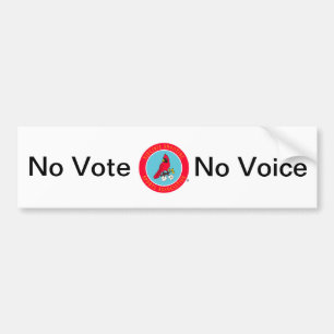 Adesivo Para Carro Nenhum voto nenhum autocolante no vidro traseiro