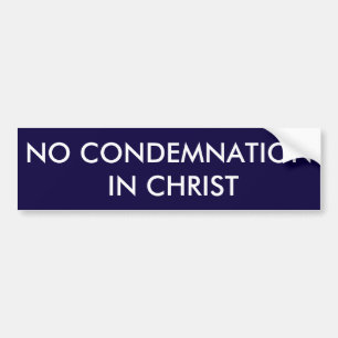 Adesivo Para Carro Nenhuma condenação no cristo Bumpersticker