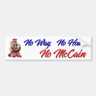 Adesivo Para Carro Nenhuma maneira, nenhuma como, nenhum McCain