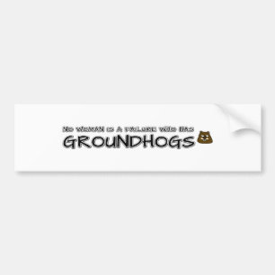 Adesivo Para Carro Nenhuma mulher é um fracasso que tem Groundhogs