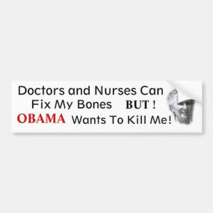 Adesivo Para Carro NENHUNS anti cuidados médicos de OBAMA