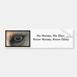 Adesivo Para Carro Nenhuns cavalos, nenhuma glória - autocolante no