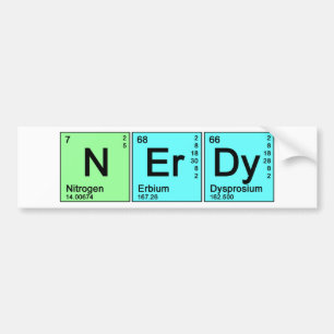 Adesivo Para Carro Nerd periódico