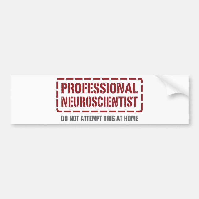 Adesivo Para Carro Neurocientista profissional (Frente)