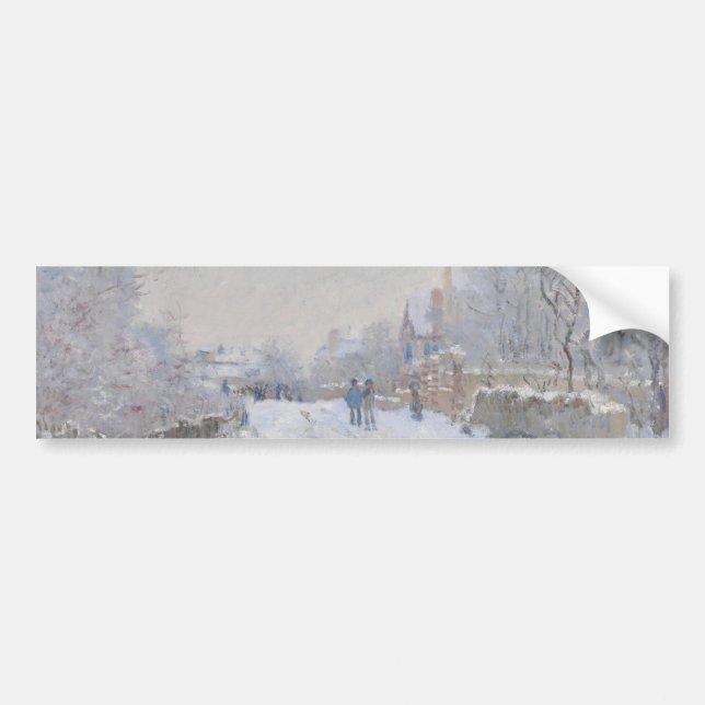 Adesivo Para Carro Neve na Argentina (por Claude Monet) (Frente)