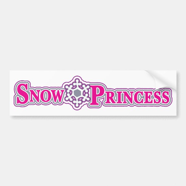 Adesivo Para Carro Neve-Princesa-Rosa (Frente)