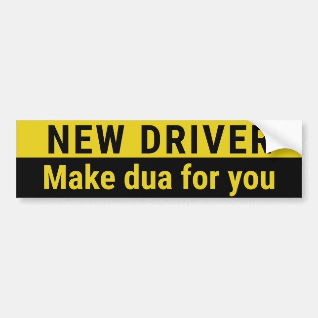 Adesivo Para Carro New Driver Funny Muslim Car (Frente)