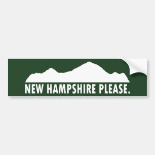 Adesivo Para Carro New Hampshire, por favor