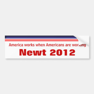 Adesivo Para Carro Newt Gingrich 2012