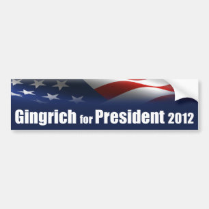 Adesivo Para Carro Newt Gingrich para o presidente