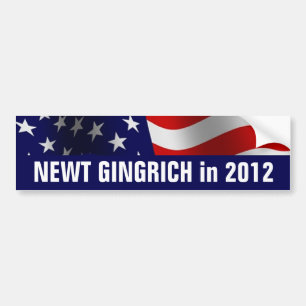 Adesivo Para Carro Newt Gingrich para o presidente em 2012
