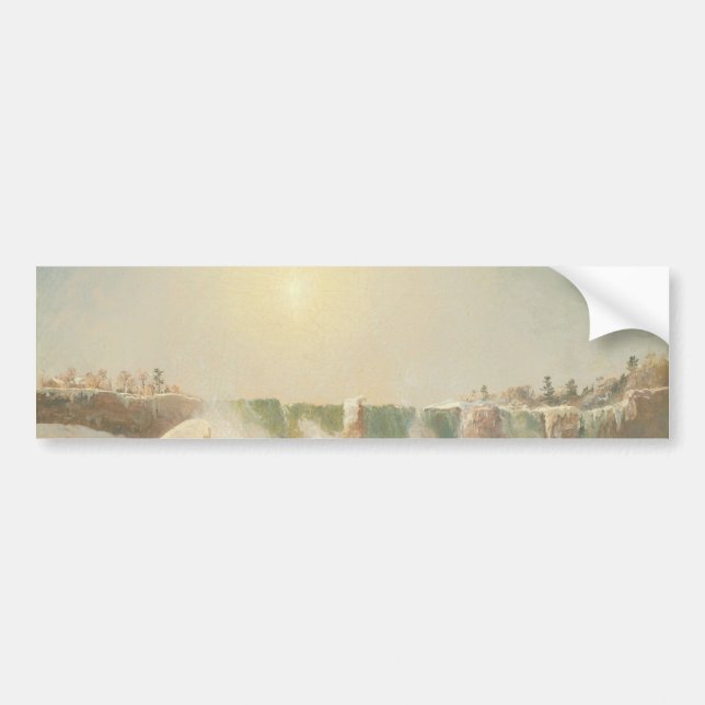 Adesivo Para Carro Niágara Cai no inverno (gelo na água) (Frente)