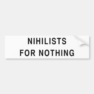 Adesivo Para Carro Nihilists para nada