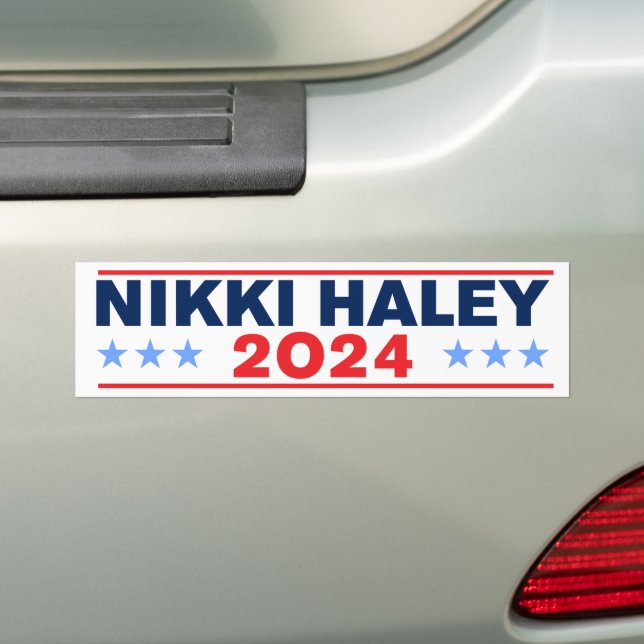 Adesivo Para Carro Nikki Haley 2024 (No carro)