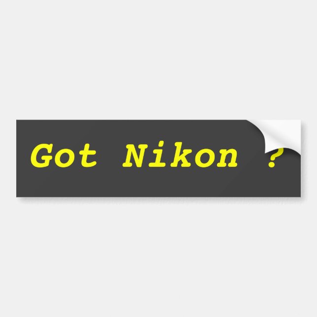 Adesivo Para Carro Nikon obtido? (Frente)