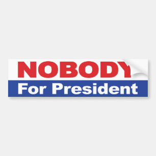 Adesivo Para Carro Ninguém para Presidente