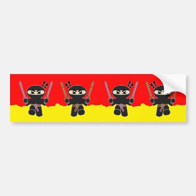 Adesivo Para Carro Ninjas raivosos (Frente)