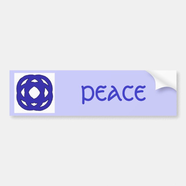 Adesivo Para Carro Nó azul escuro simples (Frente)