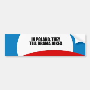 Adesivo Para Carro No Polônia, dizem piadas de Obama