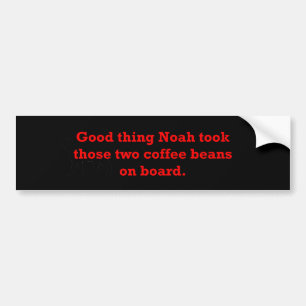 Adesivo Para Carro Noah Coffee Beans
