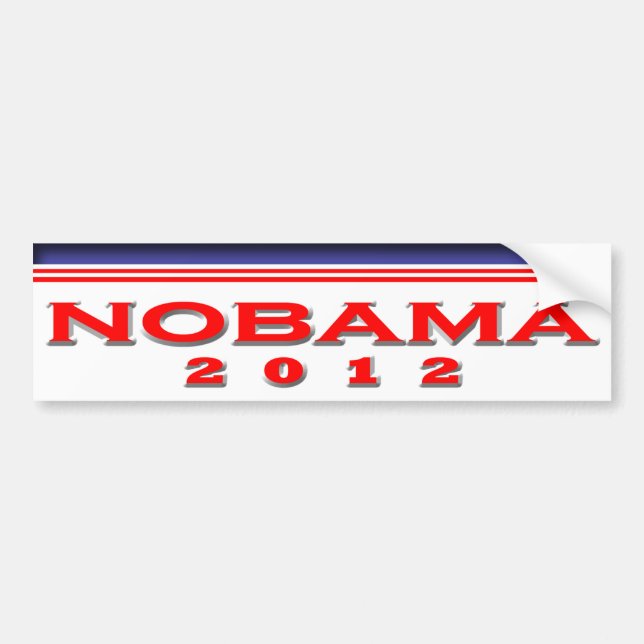 Adesivo Para Carro Nobama 2012 (Frente)