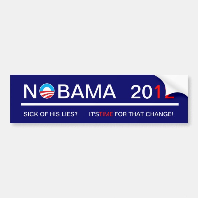 Adesivo Para Carro Nobama 2012 (Frente)