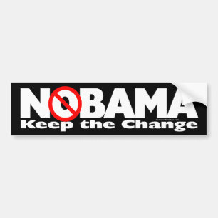 Adesivo Para Carro NoBama: Mantenha a mudança