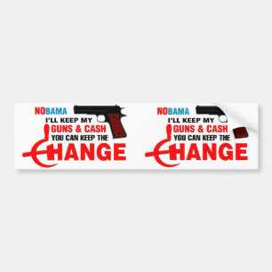 Adesivo Para Carro Nobama - mantenha a mudança!