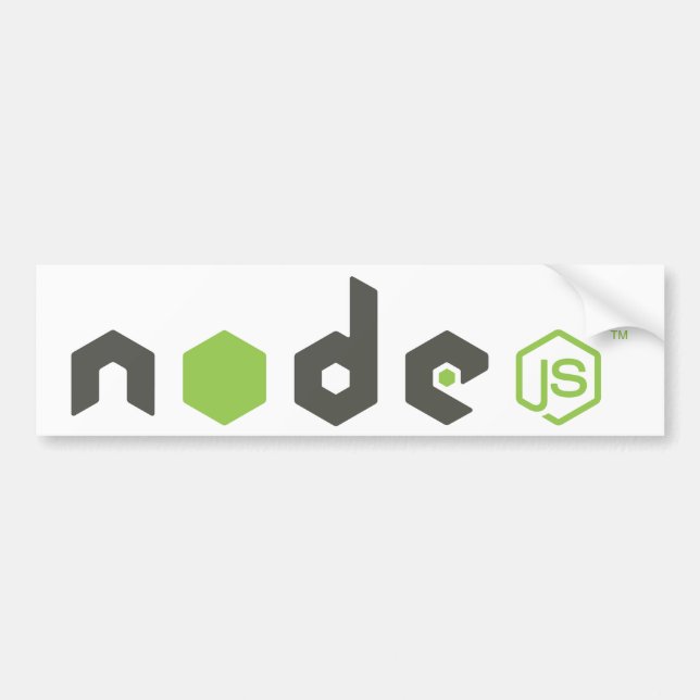 Adesivo Para Carro Node.js - Luz (Frente)
