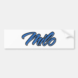 Adesivo Para Carro Nome azul do Milo Autoaufkleber Sticker