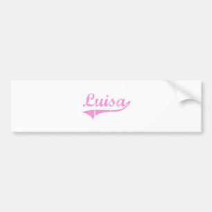 Adesivo Para Carro Nome clássico do estilo de Luisa