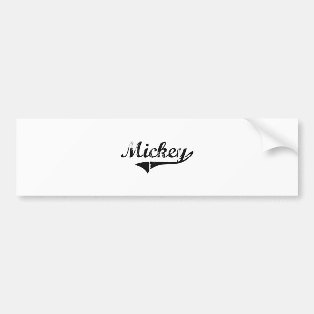 Adesivo Para Carro Nome clássico do estilo de Mickey (Frente)
