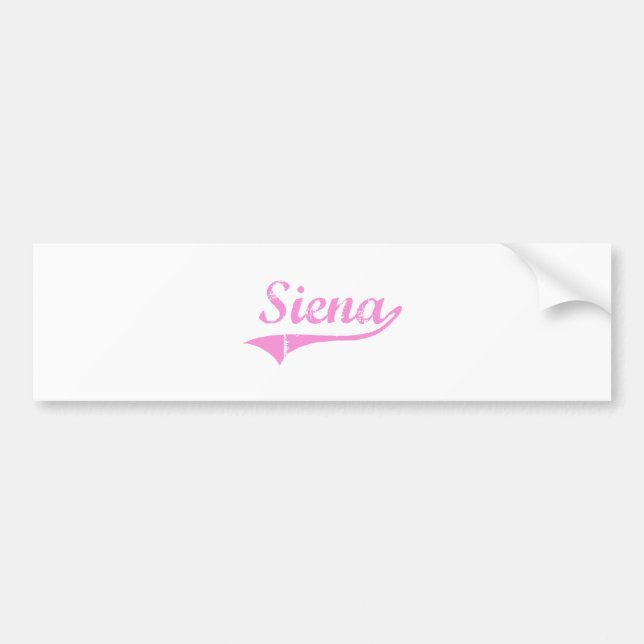 Adesivo Para Carro Nome clássico do estilo de Siena (Frente)