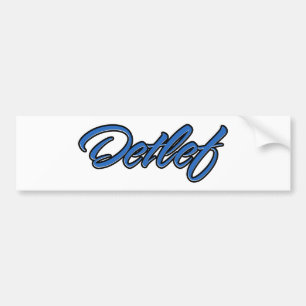 Adesivo Para Carro Nome de Destlef Blue Aufkleber Sticker Autoaufkleb