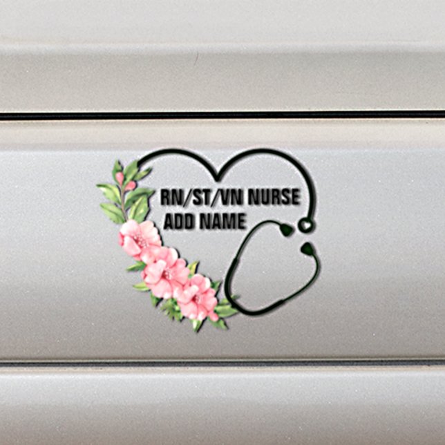 Adesivo Para Carro Nome de Enfermeiro Veterano Registrado por Estudan (Criador carregado)