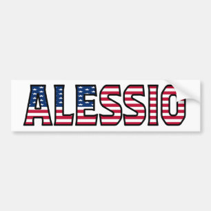 Adesivo Para Carro Nome do Alessio Vorname USA Aufkleber Sticker Auto