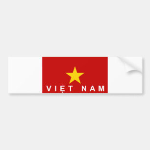 Adesivo Para Carro nome do texto do país da bandeira de Vietnam