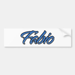 Adesivo Para Carro Nome Fabio Blue Aufkleber Sticker Autoaufkleber