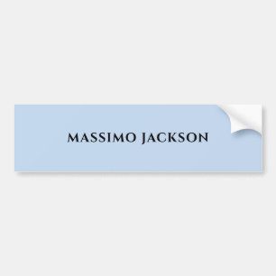 Adesivo Para Carro Nome minimalista moderno azul pálido profissional