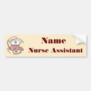 Adesivo Para Carro Nome personalizado Axiom do Assistente de Enfermei