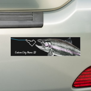 ADESIVO PARA CARRO NOME PERSONALIZADO DA CIDADE CHUMBO AQUI PESCADO P