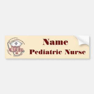 Adesivo Para Carro Nome personalizado do Enfermeiro Pediátrico
